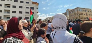 تظاهرات اردنی ها در حمایت از غزه