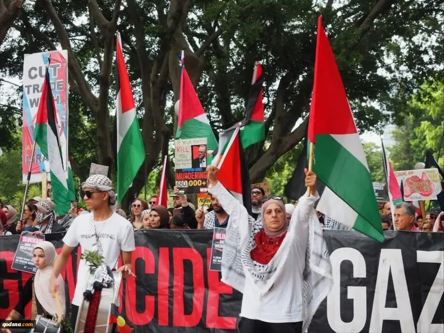 تظاهرات همبستگی با فلسطین در شهر سیدنی 3