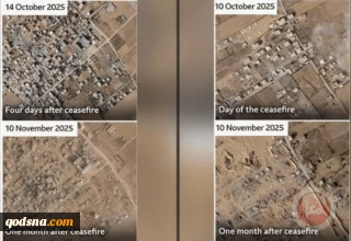 افشاگری تصاویر ماهواره‌ای؛ تخریب صدها خانه در غزه