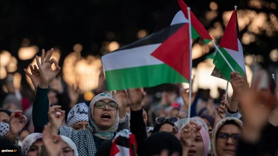 اعتراضات در رباط علیه تداوم نقض آتش‌بس از سوی رژیم صهیونیستی 2