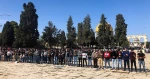 70,000 worshipers perform Friday prayer at the Aqsa Mosque