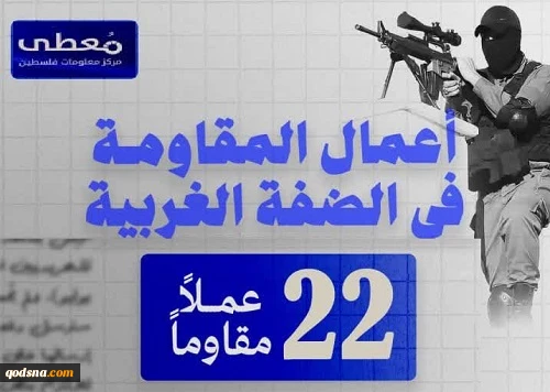 مرکز پژوهشی معطی منتشر کرد؛

 22 عملیات مقاومتی در کرانه باختری در 24 ساعت اخیر 2