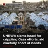 UNRWA chief slams Zionist regime for crippling Gaza aid operations