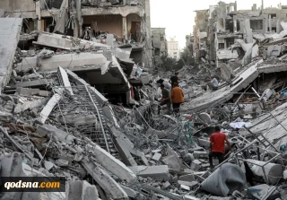 آغاز عملیات بازیابی پیکر شهدای مدفون در آوارهای غزه تنها با یک حفار