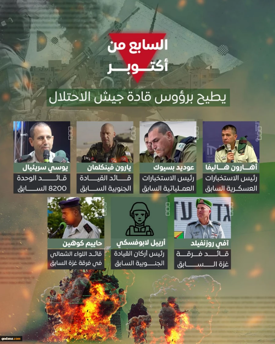 ژنرالهای صهیونیست برکنار شده در نتیجه عملیات هفتم اکتبر+ عکس 3