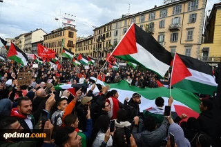 راهپیمایی در ژنو در همبستگی با فلسطین