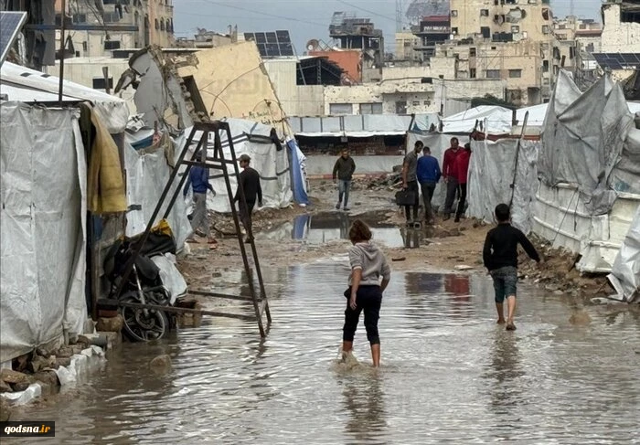 مسئول فلسطینی: اوضاع غزه بهبود نیافته است/خطر غرق شدن چادرهای آوارگان 2