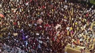 تظاهرات در اعتراض به درخواست عفو نتانیاهو