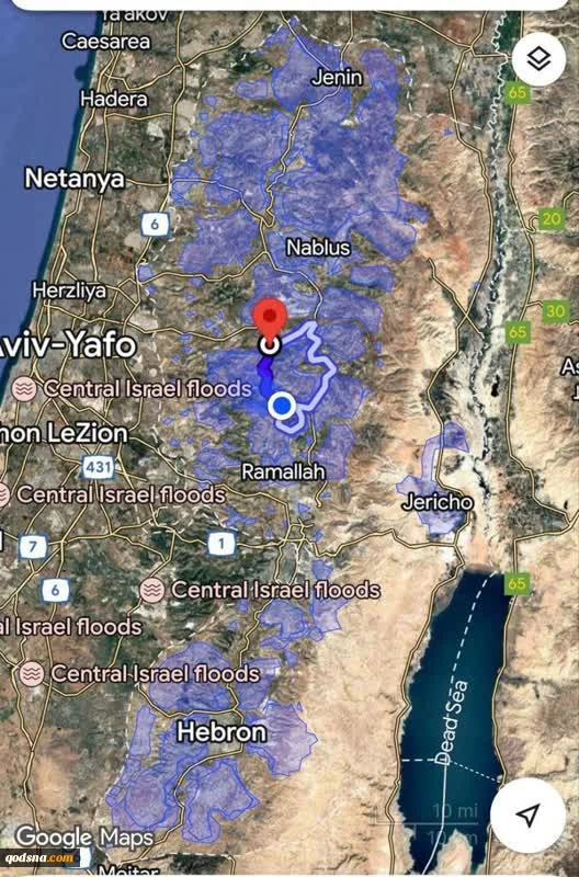 هشدار «صدی سوشال» درباره تغییرات بحث‌برانگیز در نقشه‌های گوگل از کرانه باختری 2