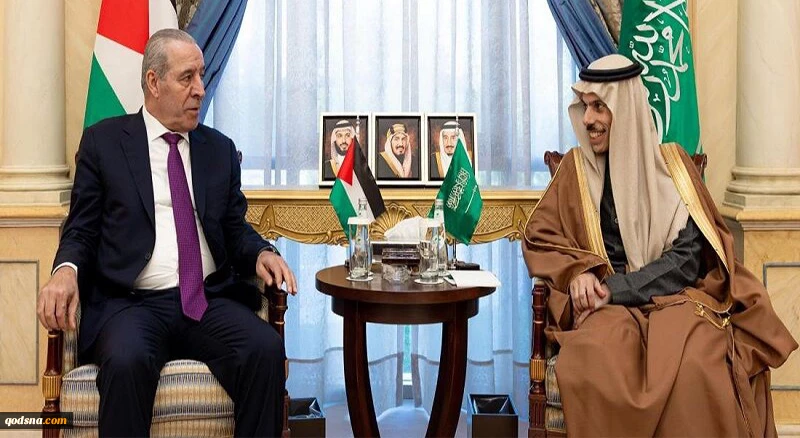 دیدار بن فرحان با فرستاده محمود عباس در ریاض 2