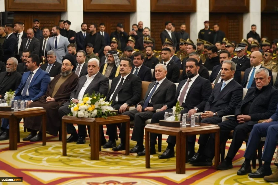 مراسم ششمین سالگرد سردار سلیمانی و مهندس در هتل «الرشید» بغداد 3