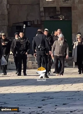 تعرض ده‌ها شهرک‌نشین به مسجدالاقصی