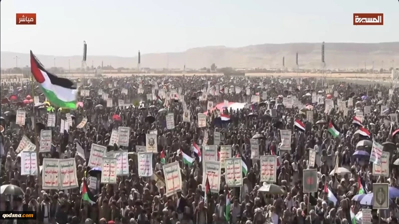 تظاهرات گسترده مردم یمن در حمایت از فلسطین و همبستگی با ایران و لبنان/ تاکید بر آمادگی بالا برای نبرد بعدی با دشمنان 2