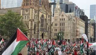 تظاهرات کنندگان در سیدنی خواستار بازداشت رئیس رژیم صهیونیستی شدند