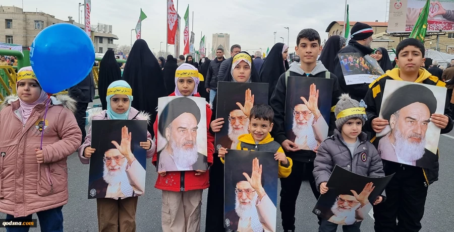 راهپیمایی 22 بهمن از قاب دوربین خبرنگارخبرگزاری قدس (قدسنا) 4