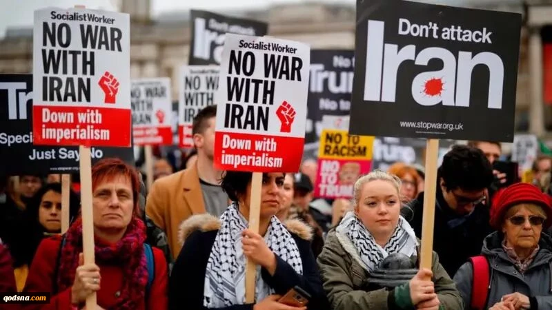 پویش ضد جنگ انگلیس خواستار فشار حداکثری برای جلوگیری از تنش نظامی با ایران شد 2