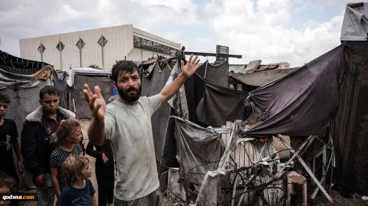 چادرهای آوارگان فلسطینی در باران غرق شد 2