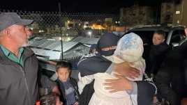 بازگشت هجدهمین گروه از فلسطینیان از مصر به نوار غزه از طریق گذرگاه رفح