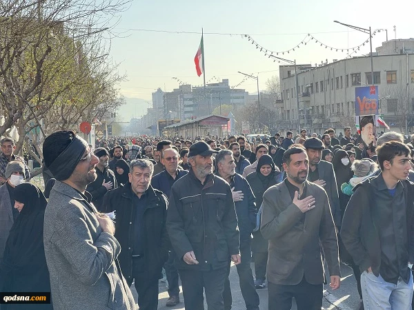 تصاویر از جمعیت عزاداران رهبر انقلاب از  قاب دوربین خبرنگار خبرگزاری قدس (1) 2