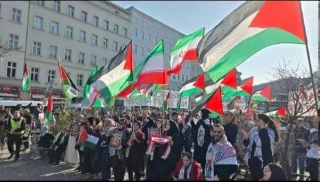 تجمع ضد جنگ در برلین/ حمایت از ایران