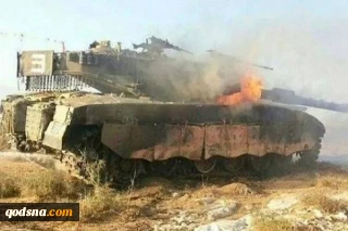 تانک‌های مرکاوا در آتش سوختند