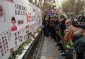 Artists protest US-Israeli Minabb school massacre in front of UNICEF office