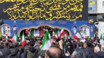 Massive funeral for Larijani, Basij chief, naval martyrs held in Tehran