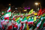التجمعات الليلية في ساحة الثورة بطهران لدعم القوات المسلحة في مواجهة العدو الصهيوالامريكي 5