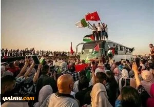 کاروان زمینی صمود (پایداری)  وارد لیبی شد