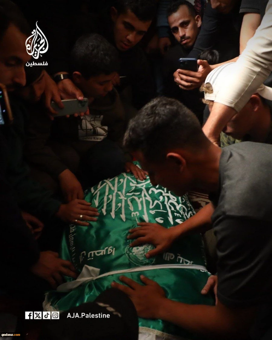 تشييع القائد العام لكتائب القسام عز الدين الحداد 9