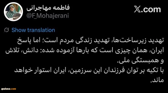 مهاجرانی: با تکیه بر فرزندان این سرزمین، ایران استوار خواهد ماند 2