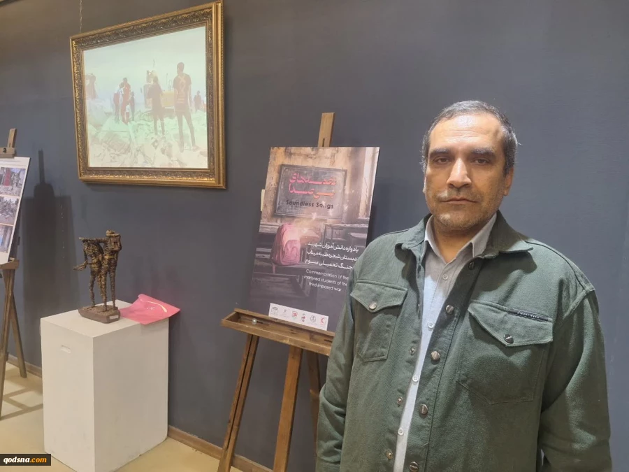 آیین افتتاح نمایشگاه هنری « نغمه های بیصدا » برگزار شد/ اختری: ایستادگی مداوم مردم موجب تولید قدرت و عقبنشینی دشمنان شده است+ تصاویر 6