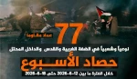 مرکز پژوهشی آماری معطی گزارش داد؛

77 عملیات مقاومتی در یک هفته اخیر/ ثبت میانگین 11 عملیات در هر روز+ نمودار 2