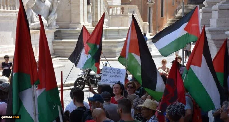 حامیان فلسطین در ایتالیا خواستار قطع روابط با رژیم صهیونیستی شدند