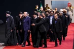 مراسم وداع الشهيد الإمام الخامنئي في مصلى طهران 8
