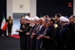 مراسم وداع الشهيد الإمام الخامنئي في مصلى طهران 10