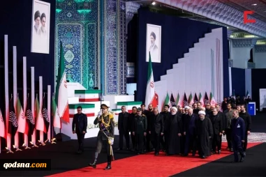 مراسم وداع الشهيد الإمام الخامنئي في مصلى طهران