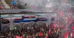 Martyred Leader’s coffin carried toward Tehran's Azadi Square during funeral procession