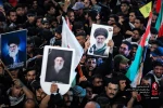 مشاهد من تشييع قائد الثورة الإسلامية الشهيد في كربلاء المقدسة عند العمود 1379 4