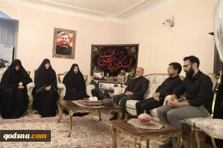 خلال لقائه بأسرة الشهيد سليماني..اللواء عبداللهي: قوات البسيج وجبهة المقاومة ازدادت بطولةً وشجاعةً