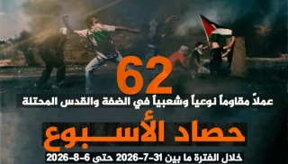 گزارش مرکز پژوهشی آماری معطی از آخرین تحولات کرانه باختری؛

62 عملیات مقاومتی در یک هفته اخیر/ ثبت میانگین 9 عملیات در هر روز+ نمودار