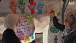 أطفال يعرضون أعمالهم الفنية في معرض «ألم وأمل» بمواصي خان يونس 7