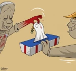 ناکامی و سواستفاده شورای صلح خیالی ترامپ در غزه به روایت کمال شرف، کاریکاتوریست یمنی
 2