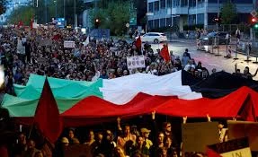 هزاران نفر در اسلوونی در اعتراض به بازگشایی سفارت رژیم صهیونیستی تظاهرات کردند