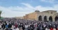 Tens of thousands of worshipers perform Friday prayer at Aqsa Mosque