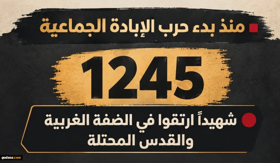 مرکز آماری معطی گزارش داد؛

شهادت 1245 فلسطینی در کرانه باختری و قدس اشغالی از هفتم اکتبر تاکنون+ عکس 2
