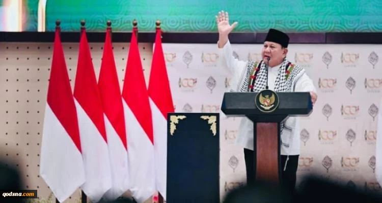 الرئيس الإندونيسي يهتف 