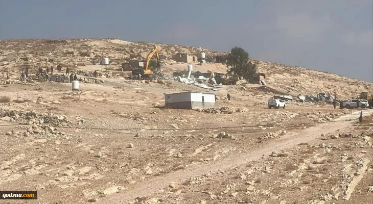 تخریب ۱۰ خانه و سازه فلسطینی در مسافر یطا