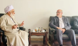 تقدیر کمیته  حمایت از انقلاب اسلامی مردم فلسطین ریاست جمهوری از سفیر جانباز سابق  جمهوری اسلامی ایران در لبنان