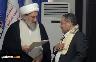تقدیم پیام رهبر انصار الله یمن به دبیرکل جمعیت دفاع از ملت فلسطین